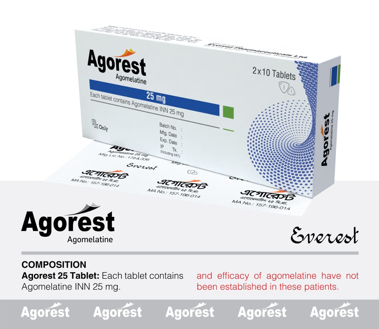 Tablet Agorest 25mg (20pcs)